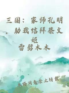 三国：家师孔明，助我结拜蔡文姬