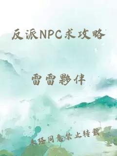 反派NPC求攻略