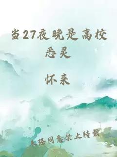 当27夜晚是高校恶灵